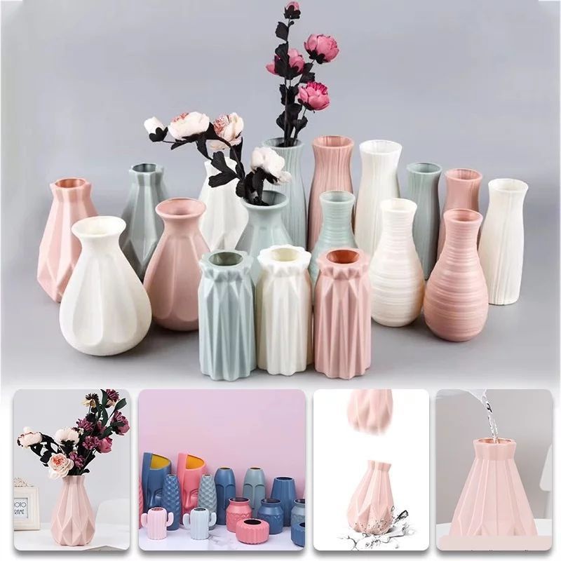 Vas untuk Bunga Minimalis / Vas Plastik [ tanpa Bunga ]