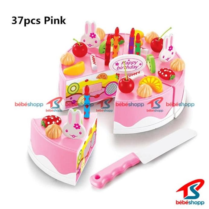 Diy Fruit Cake - Mainan Anak Cewe Kue Ulang Tahun/ Ultah - 37 Pcs Diskon R33B