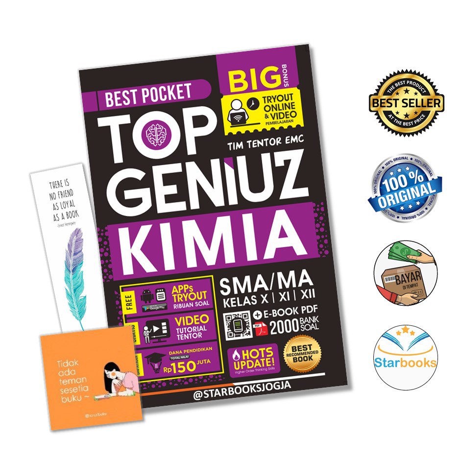 BESTSELLER!! BUKU TOP GENIUZ KIMIA SMA FREE TRYOUT ONLINE - EMC