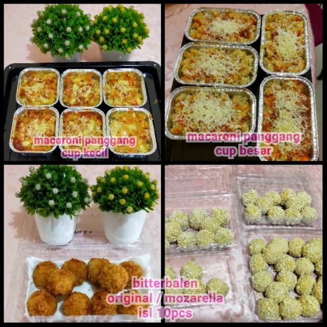 

Bitterbalen original / mozarella frozen food dan macaroni panggang