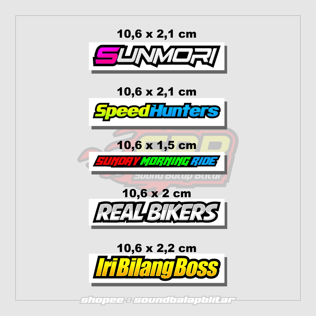 Stiker Herex Motor Racing Anti Air - CB Sunmory Team Maido Kurang Dana (bijian)