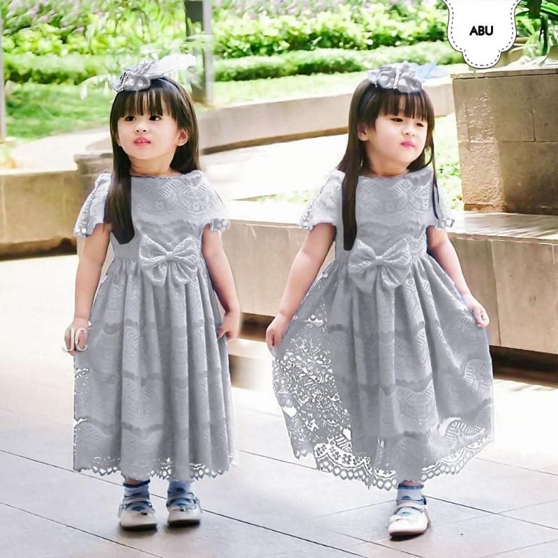 DRESS CALISTA KID ANAK, BRUKAT FURING, DRESS MAXY