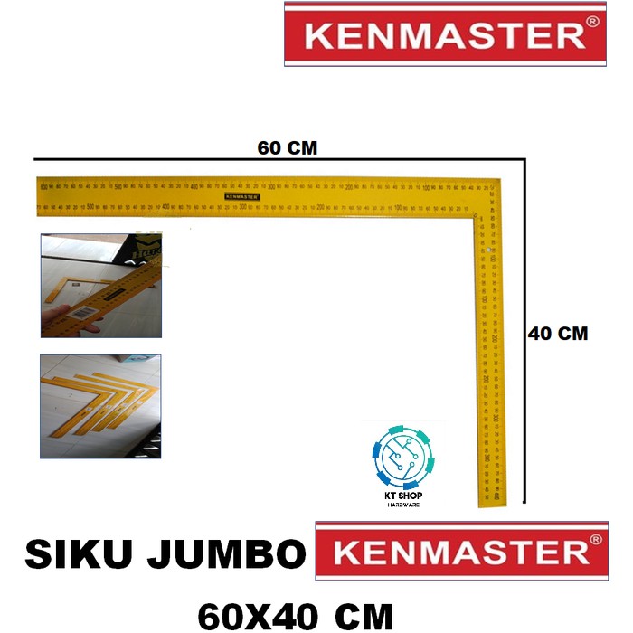 

Promo penggaris besi siku L Panjang 42x60 cm siku tukang kayu