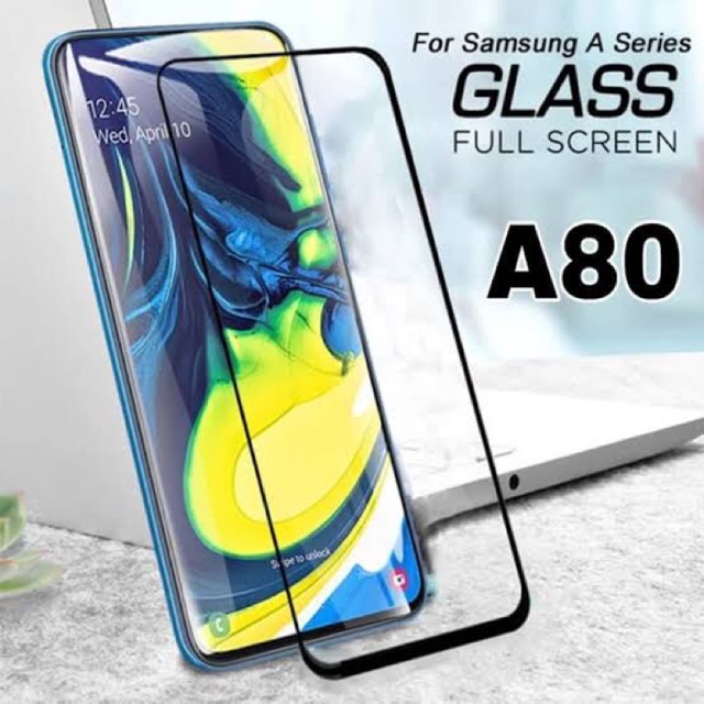 TEMPERED GLASS FULL COVER SAMSUNG A80. TEMPERED GLASS SAMSUNG A80
