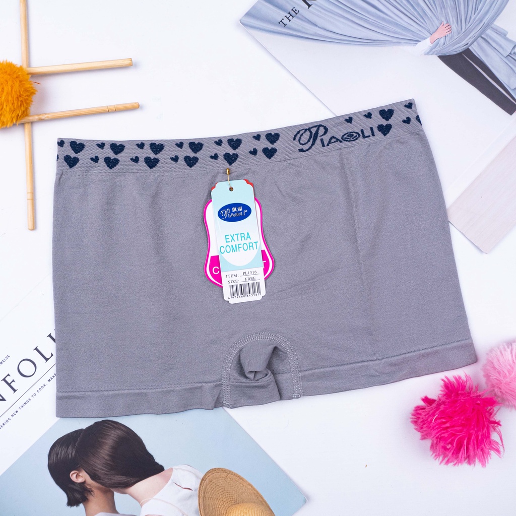 Boxer Wanita Halus Rajut Muat Besar / CD Boxer Jumbo Celana Dalam Wanita Jumbo Fit XXL Short 2in1