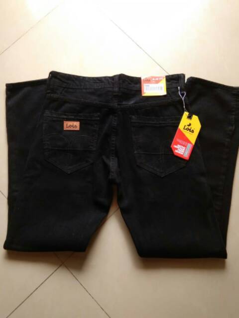 XPC84 //CELANA LOIS STANDAR HITAM PEKAT /LOIS STANDAR / LOIS SLIMFIT