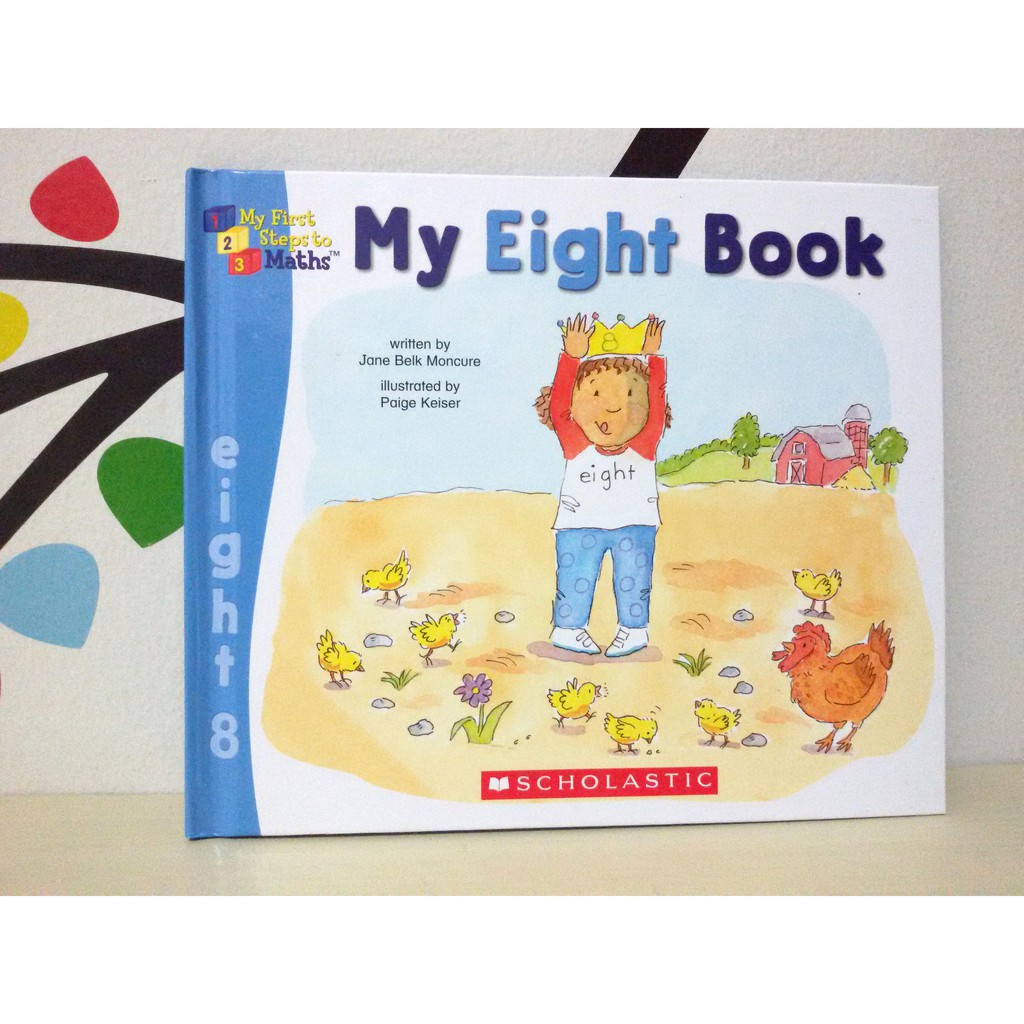 Buku Import Anak " My Eight Book" my First Step to Maths belajar angka