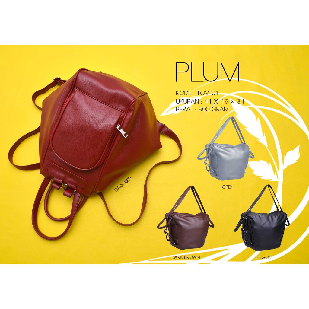 PLUM by VIYAR - TAS BACKPAK / RANSEL / JINJING WANITA