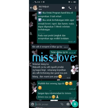 AGEN RESMI MISS LOVE SPRAY KEPUTIHAN PERAPAT MISS V BPOM