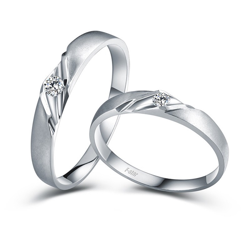 Cincin Couple Ukir Nama Murah Cincin Couple Ring Cincin Perak Wanita Cincin Perak Pria Murah CP128