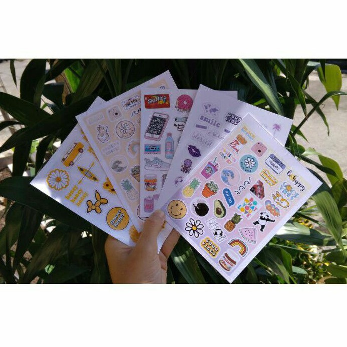 STIKER AESTHETIC, STIKER LUCU, STIKER A6
