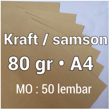 KERTAS SAMSON 80 GSM A4 COKLAT BADAK VINTAGE CRAFT