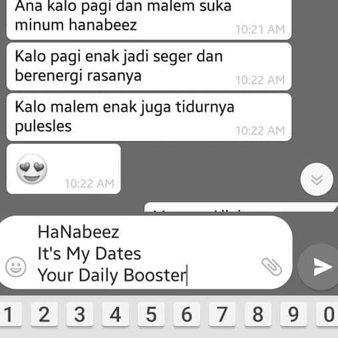 

3ifp nabeez hanabeez / air rendaman kurma / susu kurma / asi booster - original ln0o