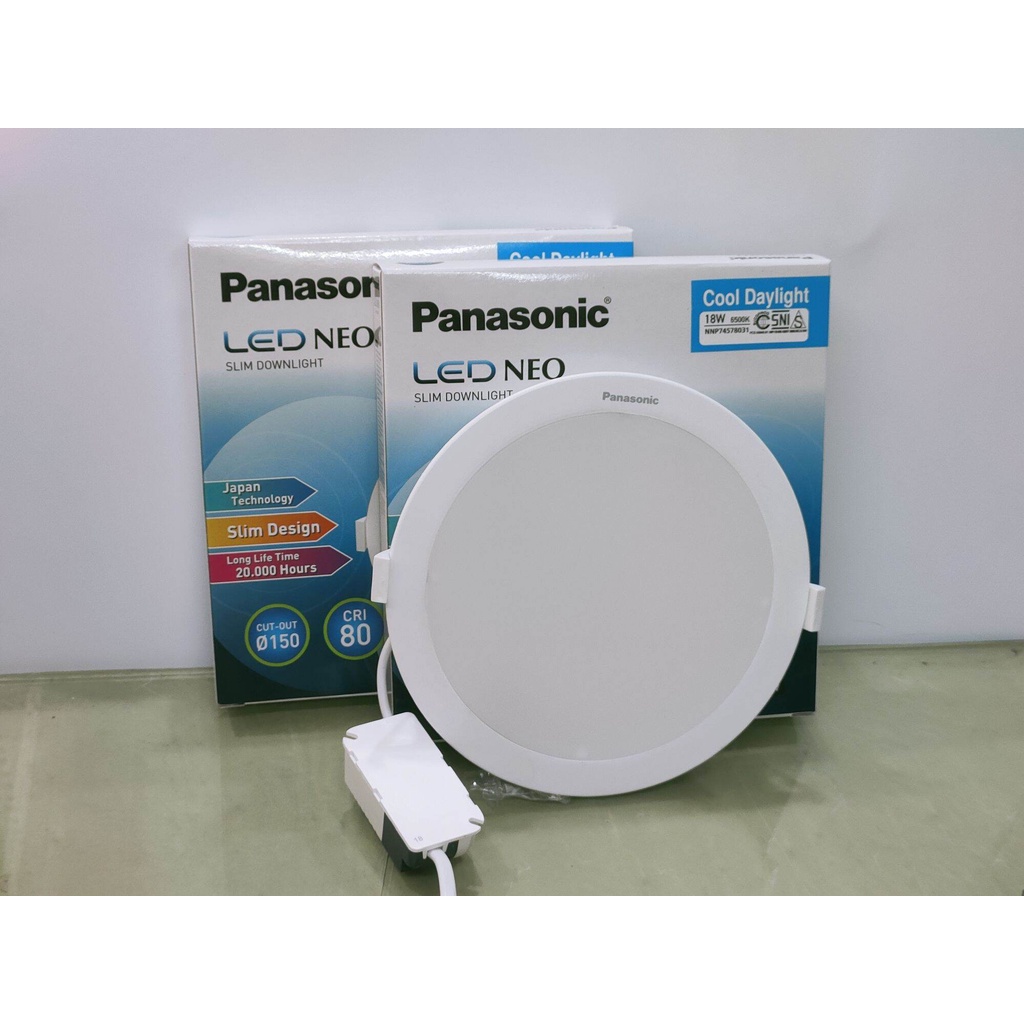 LED SLIM DOWNLIGHT PANEL 18 WATT PANASONIC NNP 74578/NNP 74572 PUTIH