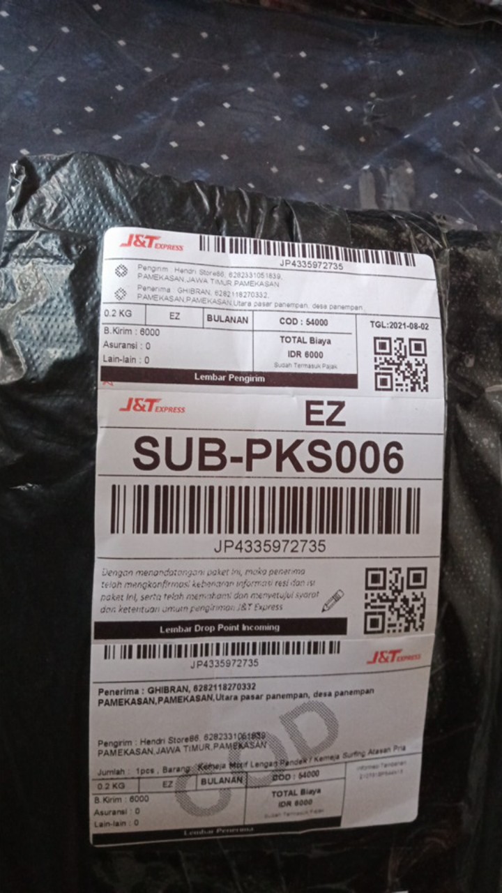 Kemeja Motif Lengan Pendek / Kemeja Surfing Atasan Pria (bisa Cod)