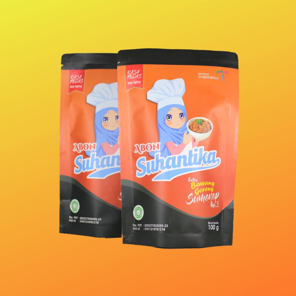 

Abon Ayam Pouch Extra Bawang Goreng Suhantika (Pedas)