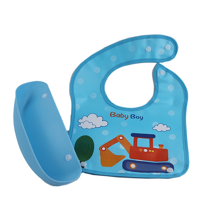 Baby Safe Crumb Catcher Bib BIB02 - Bib Bayi / Celemek / Tadah Iler / Alas Makan