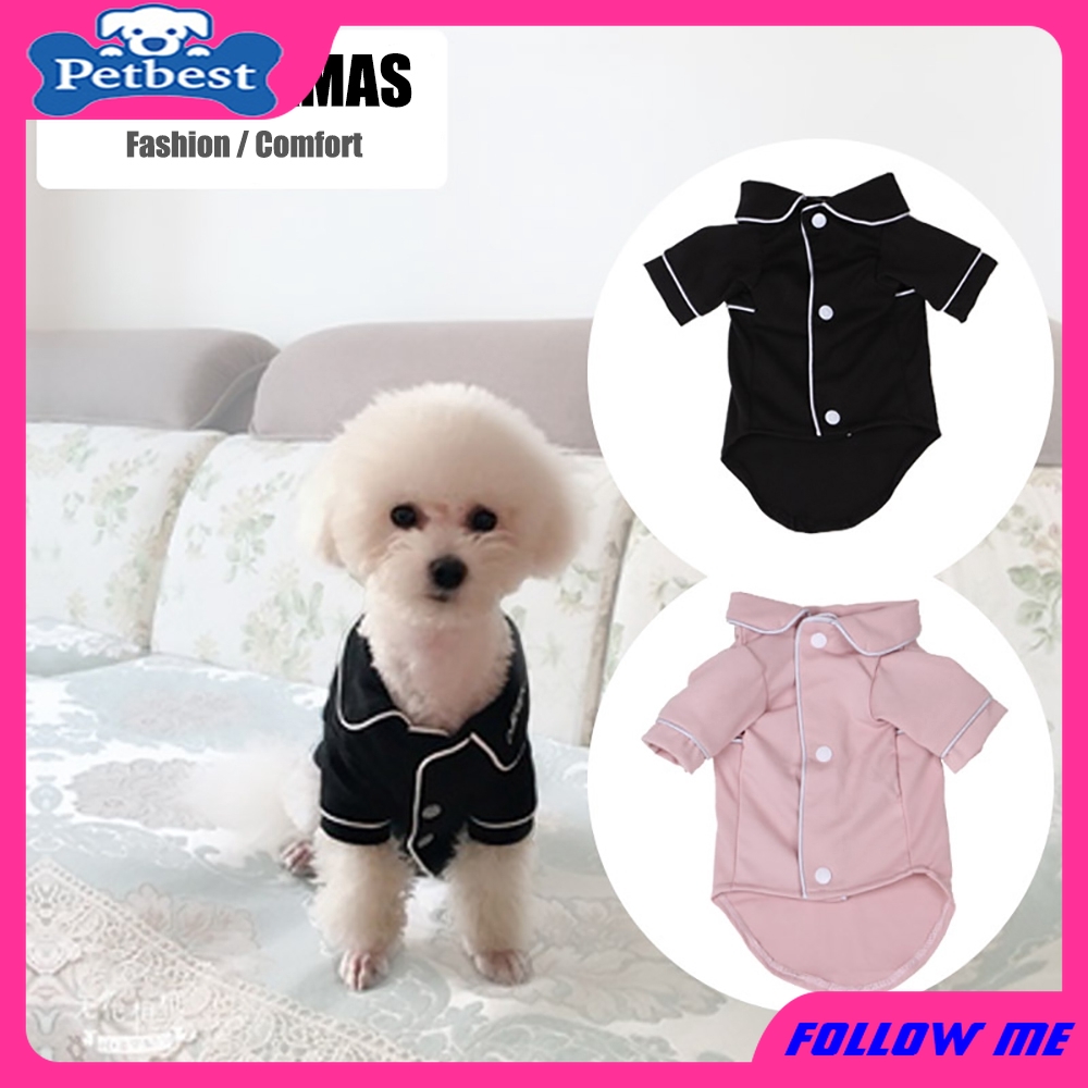 ★〓YUFeiPet〓★ Cat Pajamas Dog Shirt Pet Home Service Dog's Clothes Cat Short Sleeve Leisure Fashion Lovely