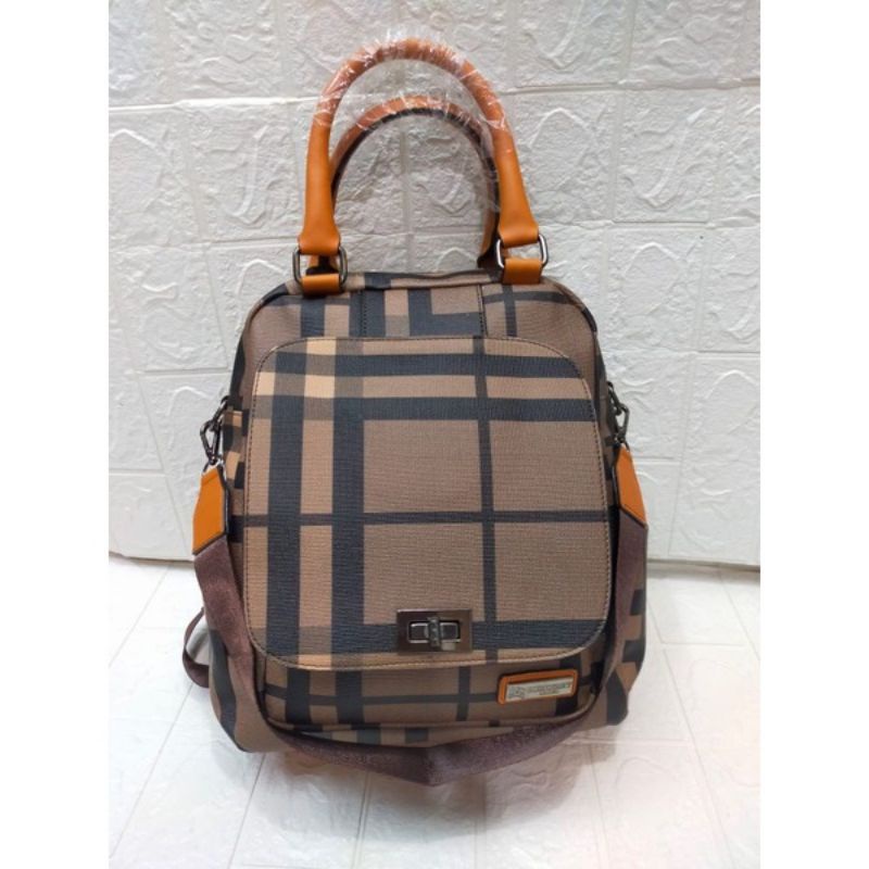 COD TAS RANSEL BURBERRY MUAT LAPTOP MULTIFUNGSI RANSEL WANITA IMPORT