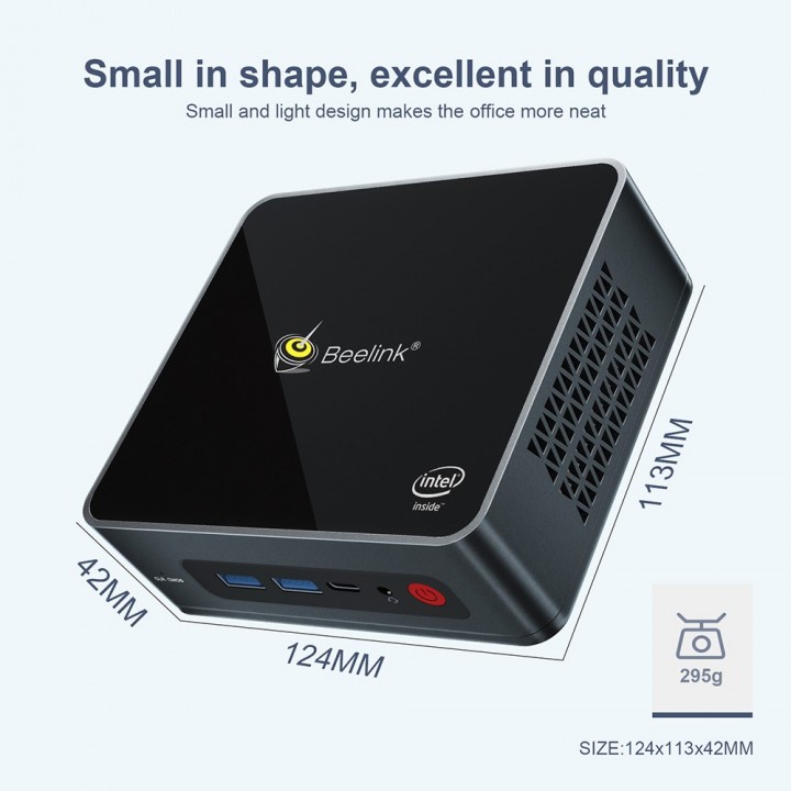 PS5591 BEELINK U59 MINI PC - RAM 16GB ROM 512GB Intel Celeron N5095 Win 10