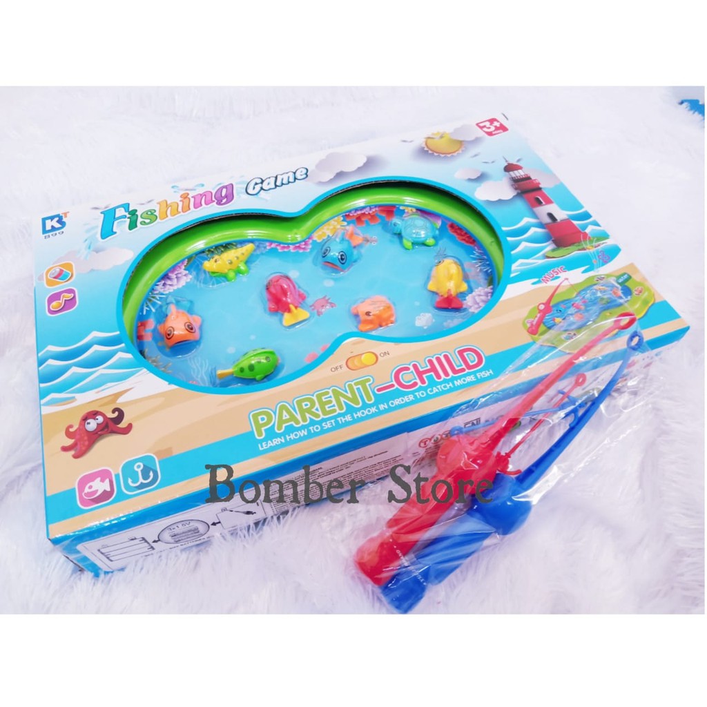 B7D MAINAN PANCING IKAN air /  mainan fishing / FISHING GAME isi air