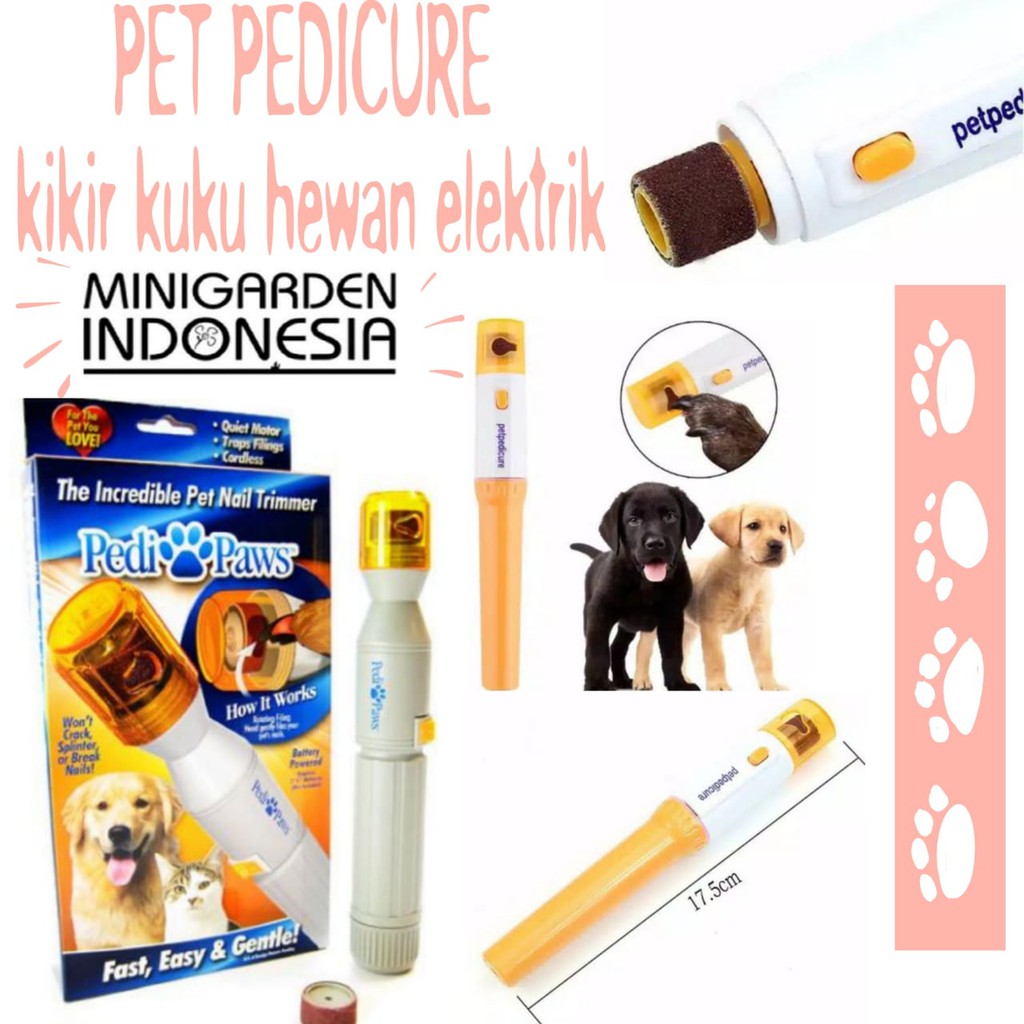 PET PEDICURE GUNTING KUKU HEWAN ELEKTRIK nail clipper anjing kucing kikir kuku hewan nail trimmer