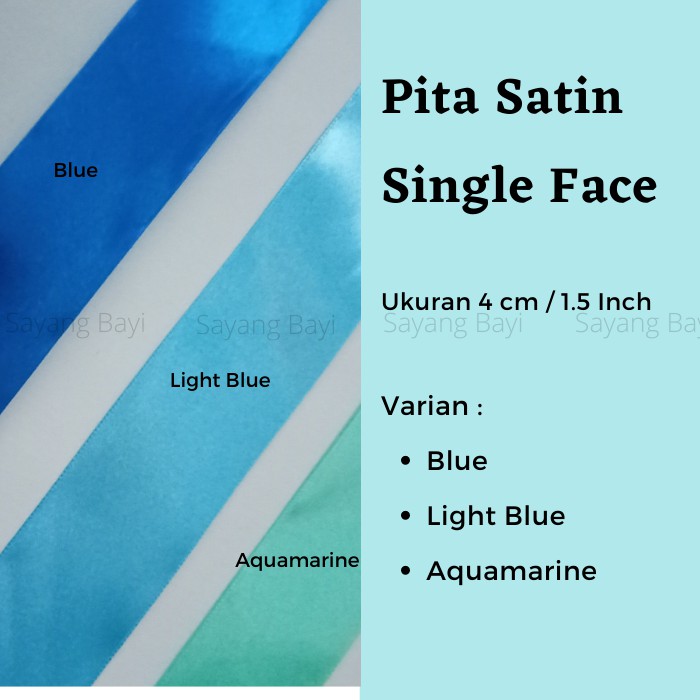 

Pita Satin Satu Sisi Warna 4 cm 1.5 Inch Satin Ribbon Single Face