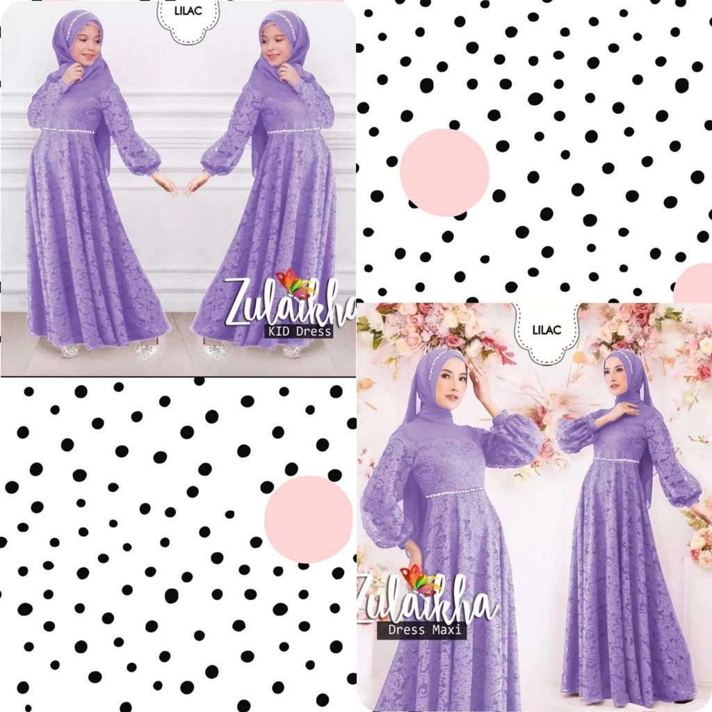 BAJU IBU DAN ANAK - ZULAIKA DRES IBU DAN ANAK - COUPLE IBU ANAK