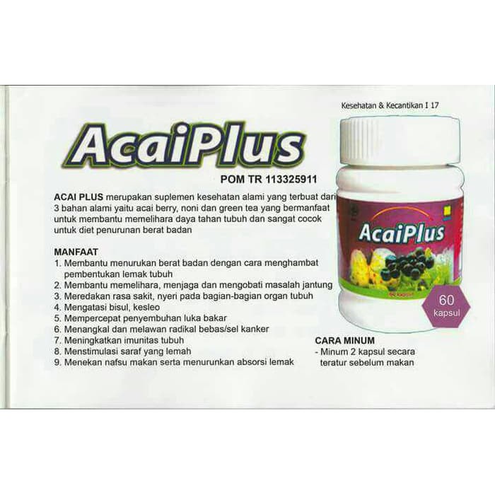 [ASLI] - ACAY PLUS PENURUN BERAT BADAN ALAMI / DIET ORIGINAL PRODUK NASA