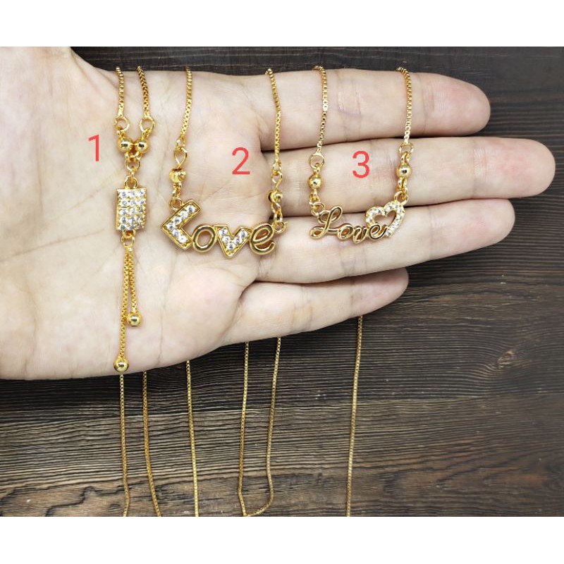 Fifi Fashion Kalung Koye 1 Model Perhiasan Lapis emas 08#