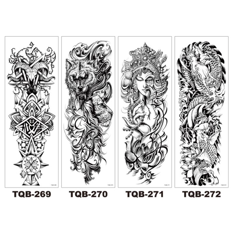 Tatto Temporary Full tangan Model TQB