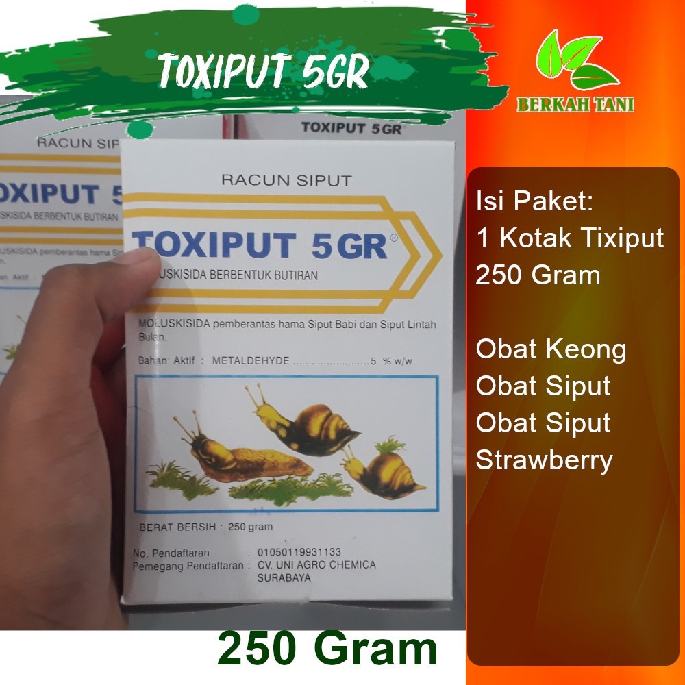 Toxiput 250 Gram Obat Siput Obat Keong Sawah Lintah Keluwing