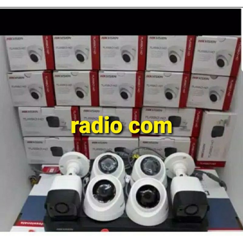 PAKET CCTV HIKVISION 5MP 8 CHANNEL 8 KAMERA AUDIO SERIES BEBAS PILIH INDOOR ATAU OUTDOOR