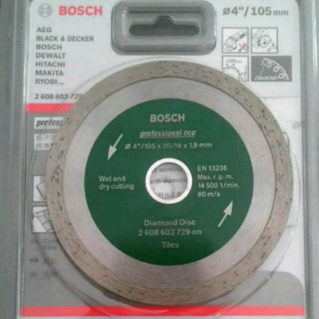 Mata Gerinda grinda Potong Keramik Bosch Asli original 4" 4 inch 4in