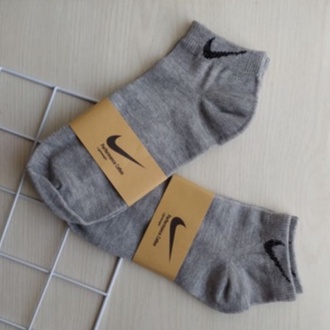 Kaos Kaki Motif Nike Pendek Mata Kaki/Kaos Kaki Polos Olahraga