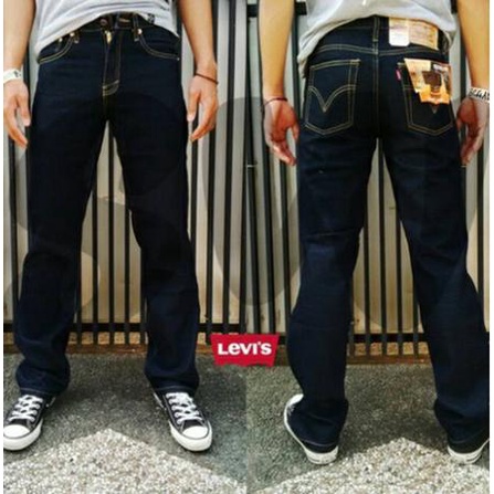 Celana Jins Pria Panjang Reguler Fit Standart Size 28-38 Bio Blits Stone Garment Hitam Black Birumuda Biru Dongker