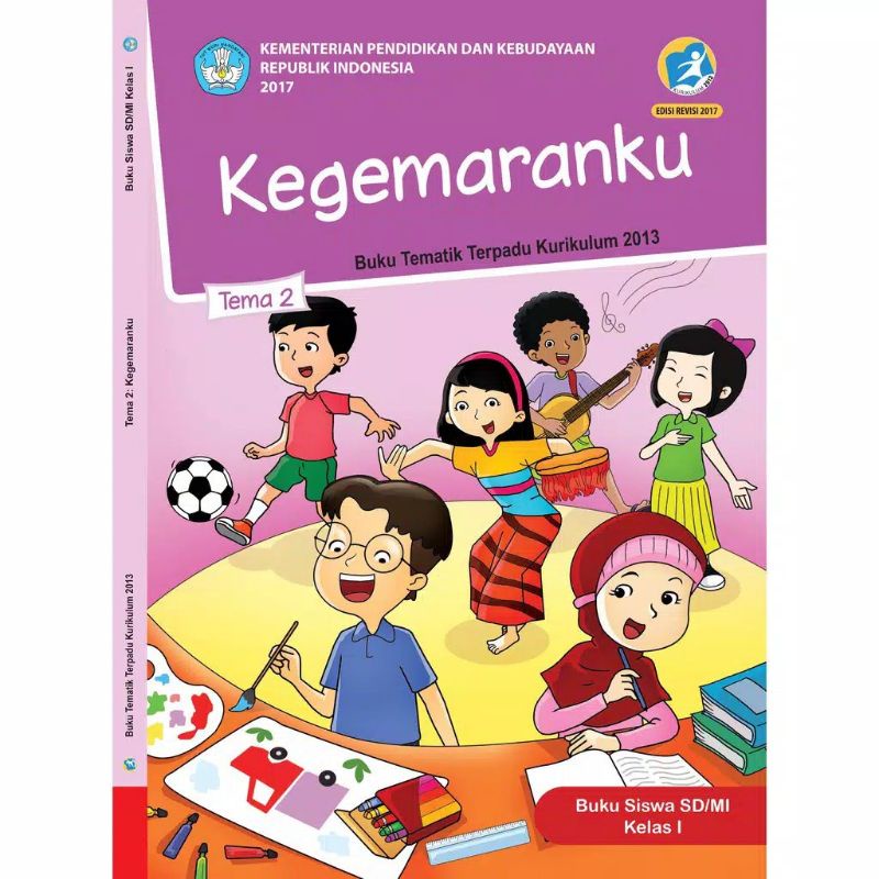 PAKET BUKU TEMATIK KELAS 1 SD TEMA 1 2 3 4 KURIKULUM 2013 REVISI KEMENDIKBUD