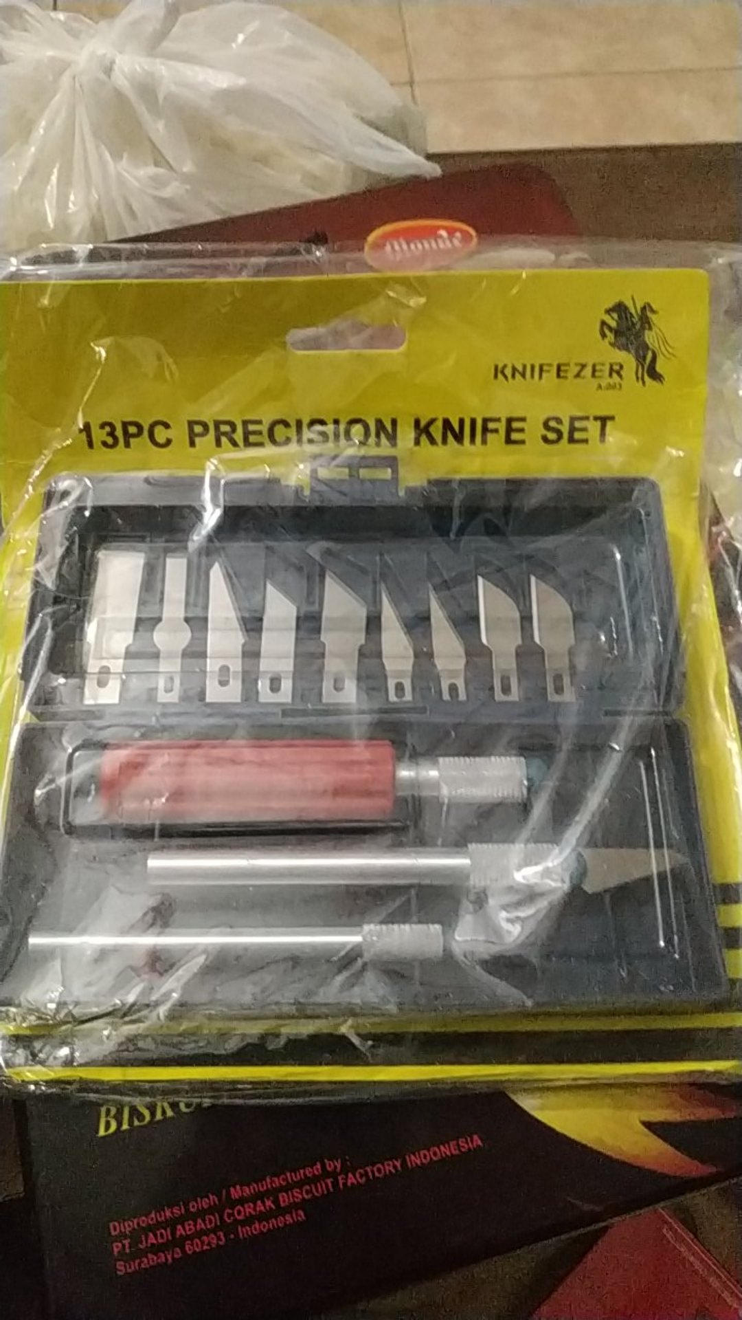 Knifezer Set Pisau Ukir Seni 13 In 1 Crafting Knife 3 Handle - A-003