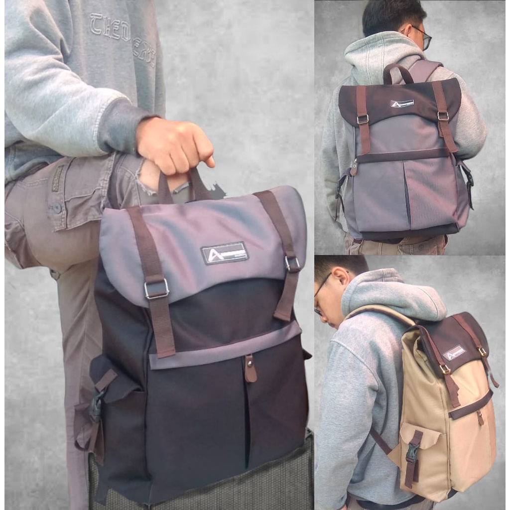 Tas Ransel Absolute III Backpack Up to 15 inch - Tas Pria Tas Wanita Ransel Army Laptop - Tas Gendong