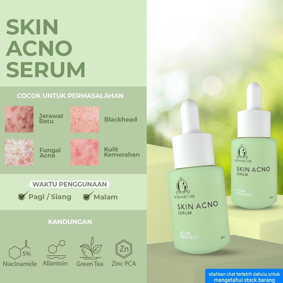 MADAME GIE SERUM ACNO / RADIANCE 20ML FACE SERUN WAJAH SKINCARE WANITA