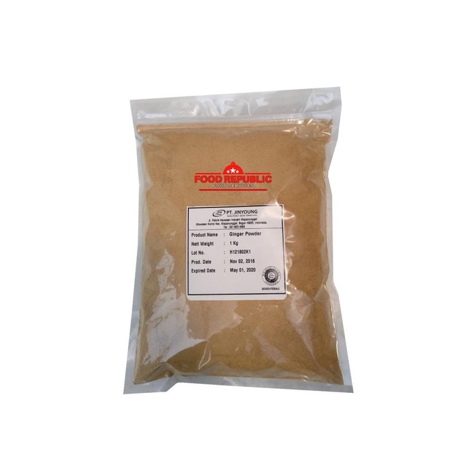 

Ginger Powder / Jahe Putih Bubuk 1 KG Murni Halal Varietas Jahe Gajah