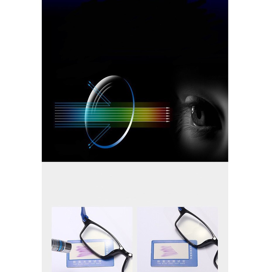 JOS658 Kacamata Anti Radiasi / Anti Blue Light Sunglasses Frame Lensa Transparan