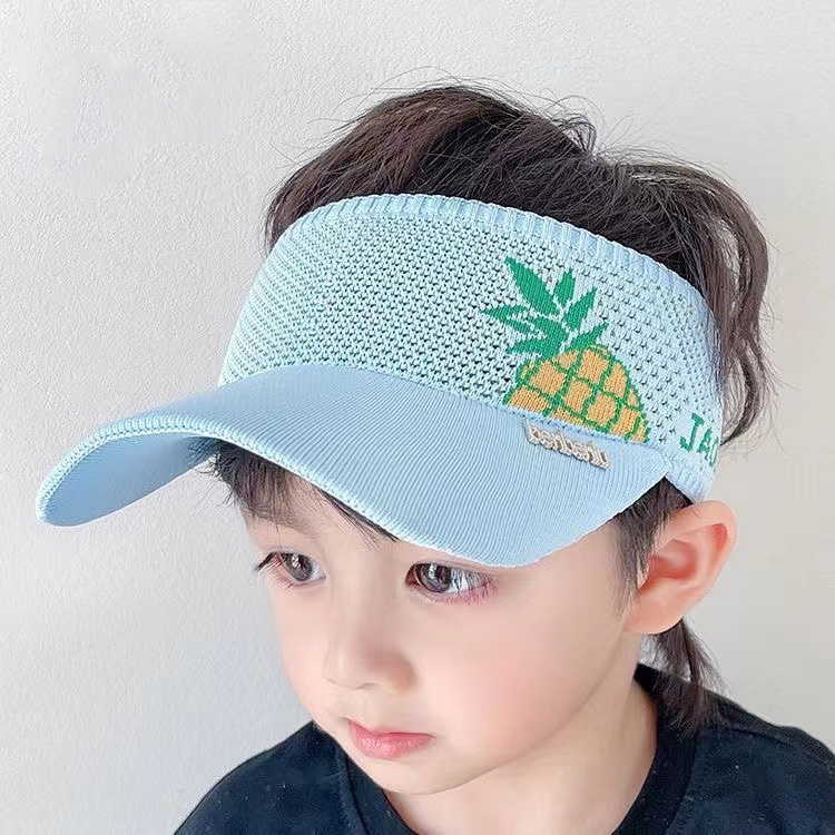 Topi Rajut Anak-Anak Kosong Atas Perlindungan Matahari Motif Karakter Lucu Murah