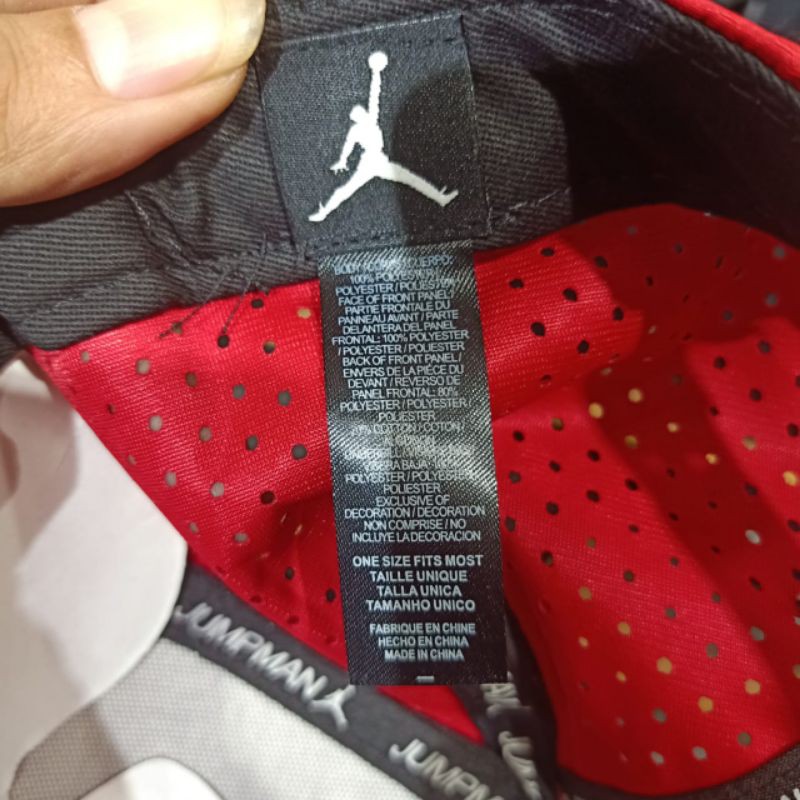 topi jordan red snapback topi premium impor