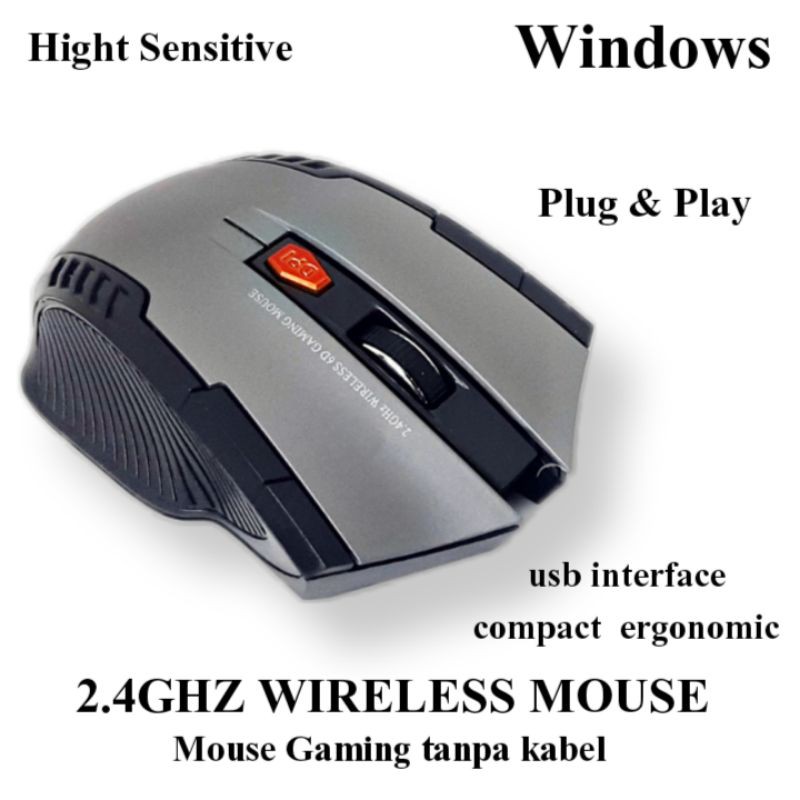 MOUSE WIRELESS 2.4GHZ