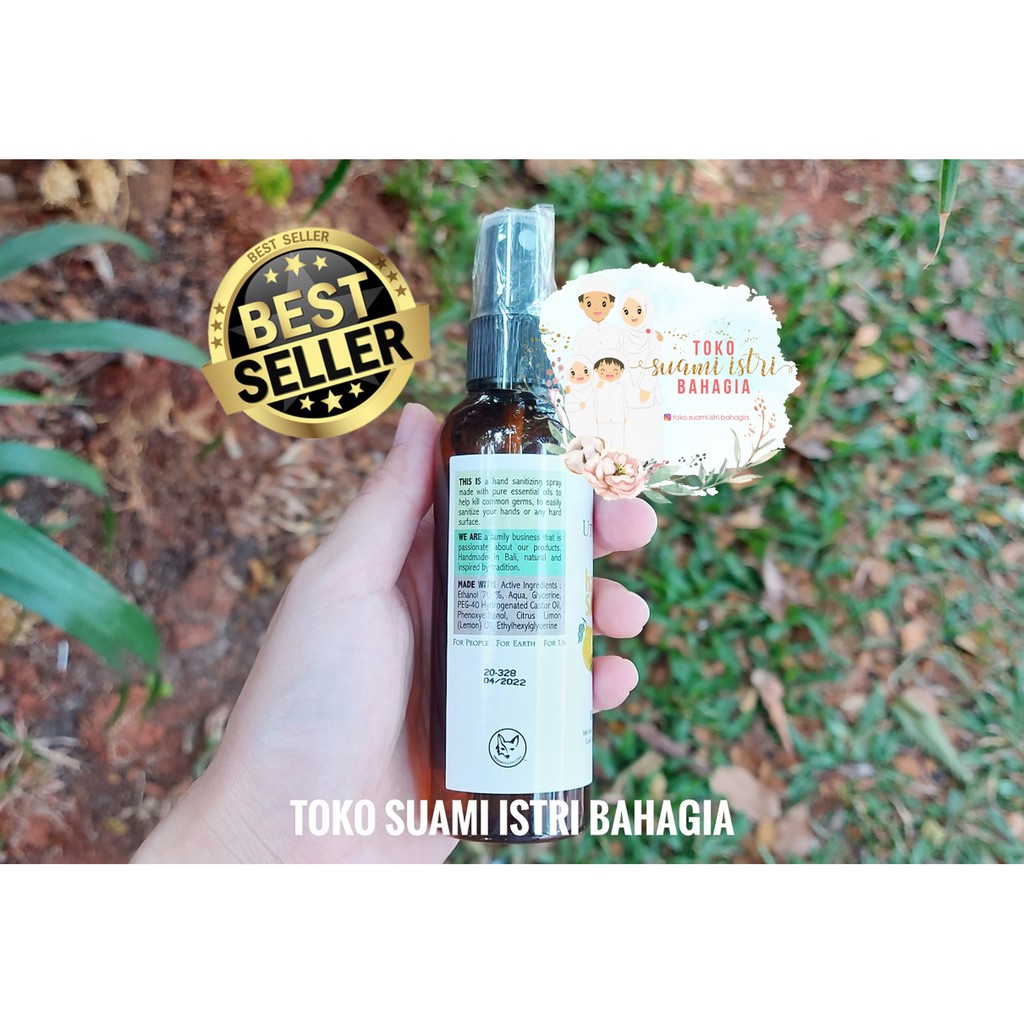 Hand Sanitizer Utama Spice Spray 100 ml Lemon Alami Membunuh Kuman