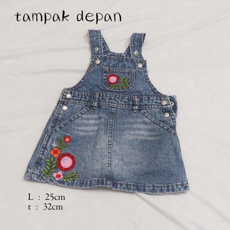 Preloved overall/jumper rok anak perempuan - rok jeans