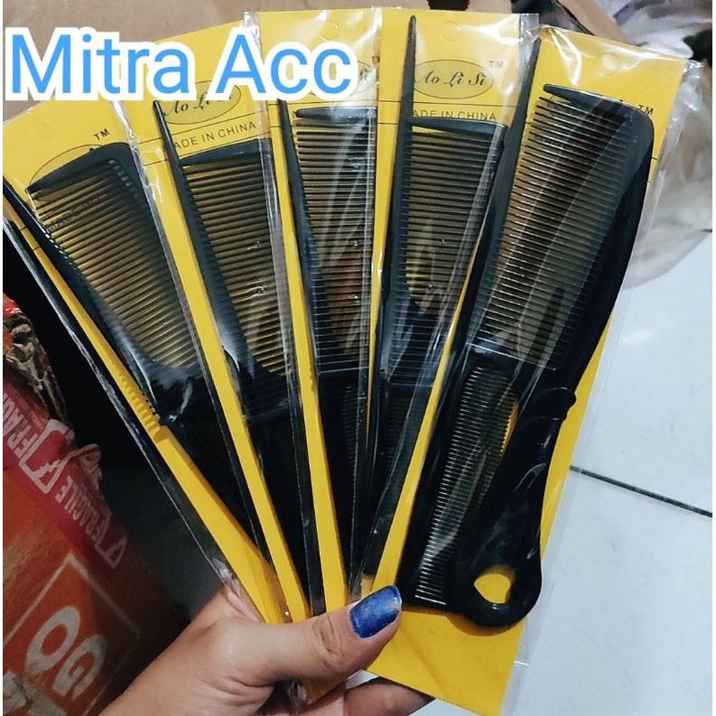 2Pcs/ SET Alat Sisir Rambut/Alat Penata Rambut Black Comb