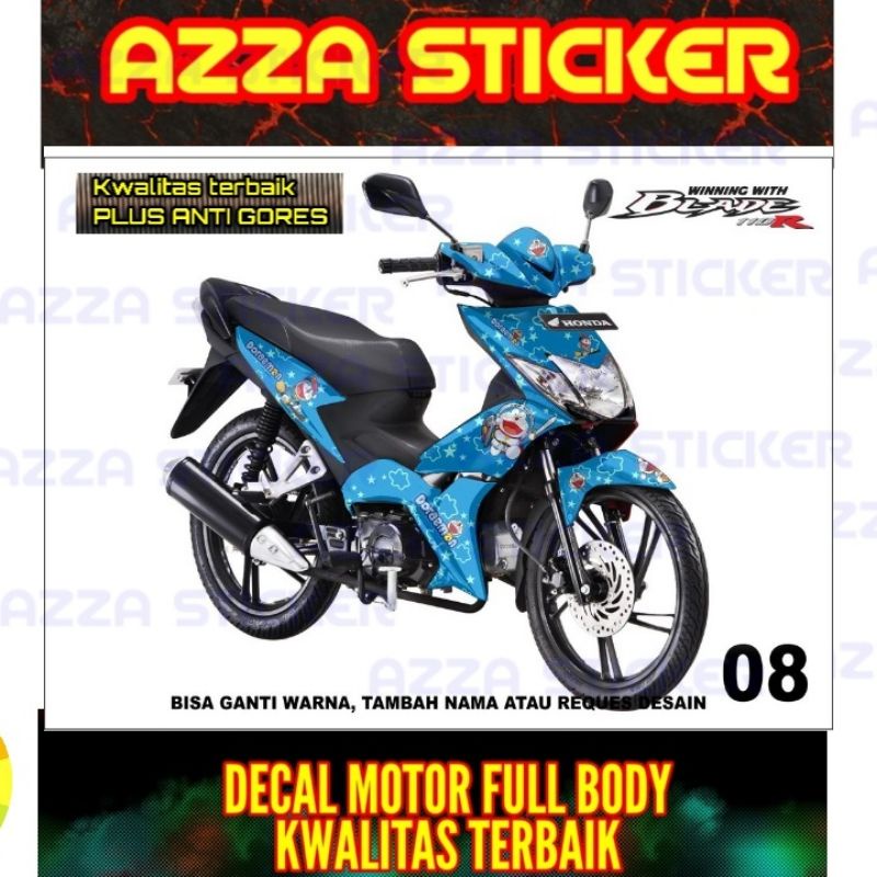 Sticker Decal Blade 110 Full Body Stiker Blade 110 Dekal Blade 110 Full Body Model 08