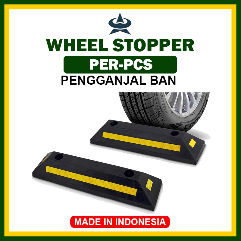 Jual Gemuk Wheel Stopper Rubber Pengganjal Ban Mobil Penahan Ban